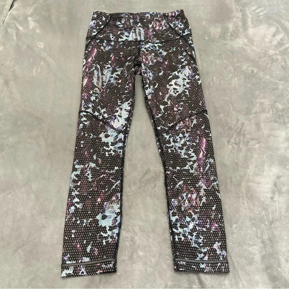 Lululemon All Sport Crop Floral Sport Tranquil Blue Multi 21108 - Picture 6 of 12